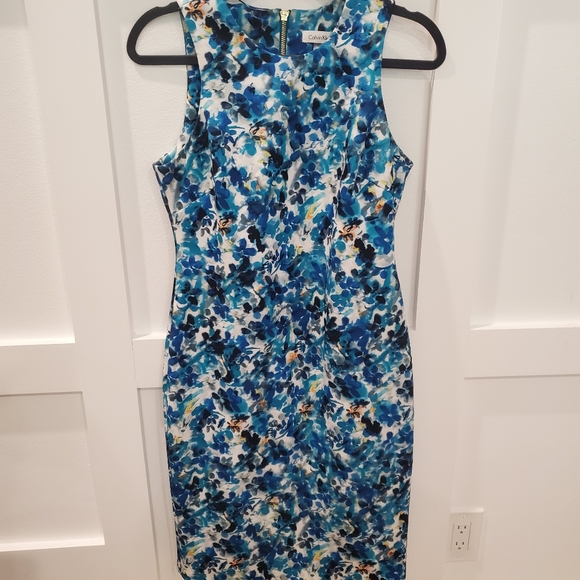 Calvin Klein Dresses & Skirts - Calvin Klein sz 6 Floral Midi Sheath Dress